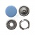 Кнопка рубашечная (закрытая) 9,5мм - эмаль, цв.182 - св.голубой - купить в Комсомольске-на-Амуре. Цена: 5.74 руб.
