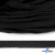 Шнур плетеный d-8 мм плоский, 70% хлопок 30% полиэстер, уп.85+/-1 м, цв.- чёрный - купить в Комсомольске-на-Амуре. Цена: 735 руб.