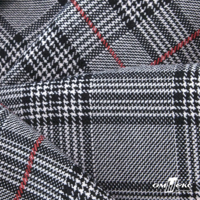 Ткань костюмная "Клер" 80% P, 16% R, 4% S, 200 г/м2, шир.150 см,#10 цв-серый/красный - купить в Комсомольске-на-Амуре. Цена 412.02 руб.