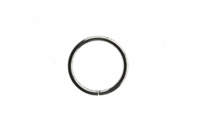 Кольцо металлическое d-15 мм, цв.-никель - купить в Комсомольске-на-Амуре. Цена: 2.45 руб.