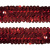 Тесьма с пайетками 3, шир. 30 мм/уп. 25+/-1 м, цвет красный - купить в Комсомольске-на-Амуре. Цена: 1 087.39 руб.