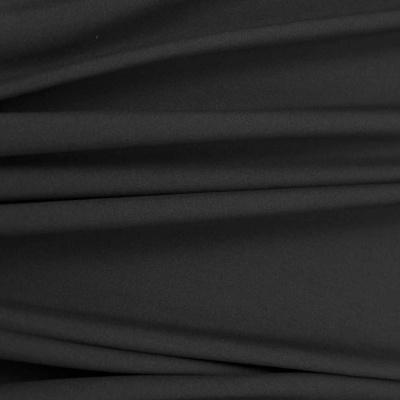 Костюмная ткань с вискозой "Рошель", 250 гр/м2, шир.150см, цвет чёрный - купить в Комсомольске-на-Амуре. Цена 438.12 руб.